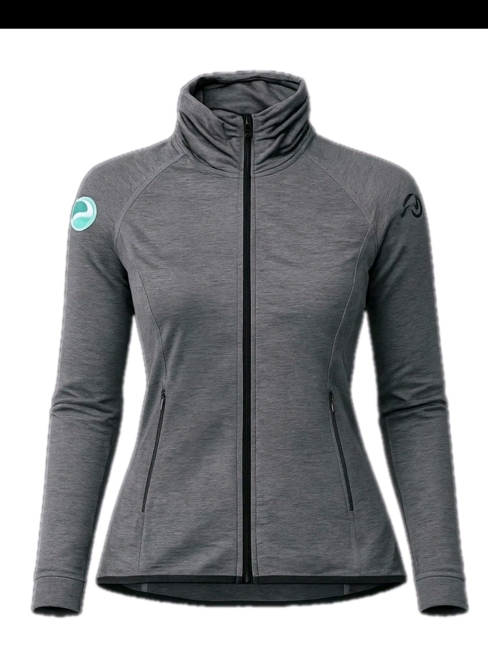 Moosejaw Mountaineering Women's XS Full Zip Athletic Jacket Heathered Gray
